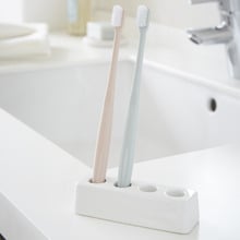 White Yamazaki Ceramic Toothbrush Holder
